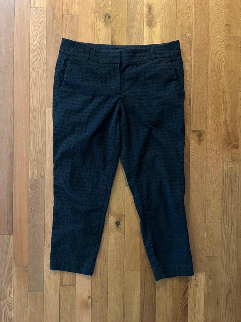 LOFT Navy Eyelet Pants